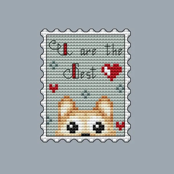 Postage stamp. U are the best - PDF Cross Stitch Pattern