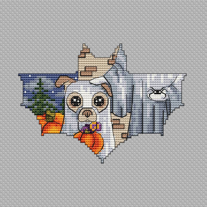 Ghost dog - PDF Cross Stitch Pattern