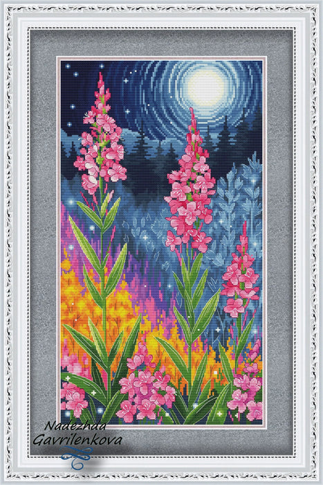 Magic of the forest. Fireweed - PDF Cross Stitch Pattern