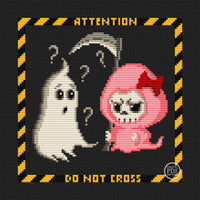 Ghost and Death - PDF Cross Stitch Pattern