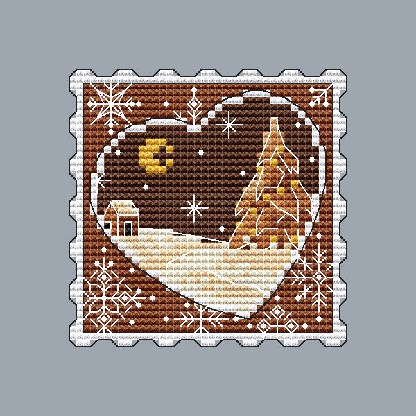 Gingerbread Night - PDF Cross Stitch Pattern