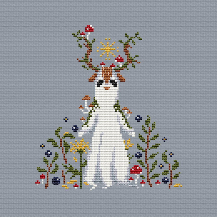 Ghost deer - PDF Cross Stitch Pattern