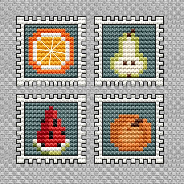 Fruity summer - PDF Cross Stitch Pattern