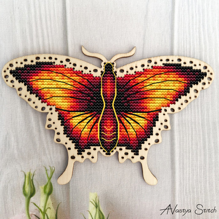 Fire butterfly - PDF Cross Stitch Pattern