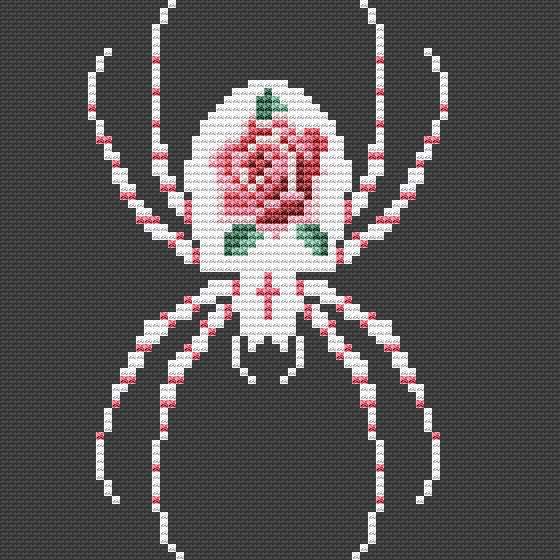 Flower Spider - PDF Cross Stitch Pattern