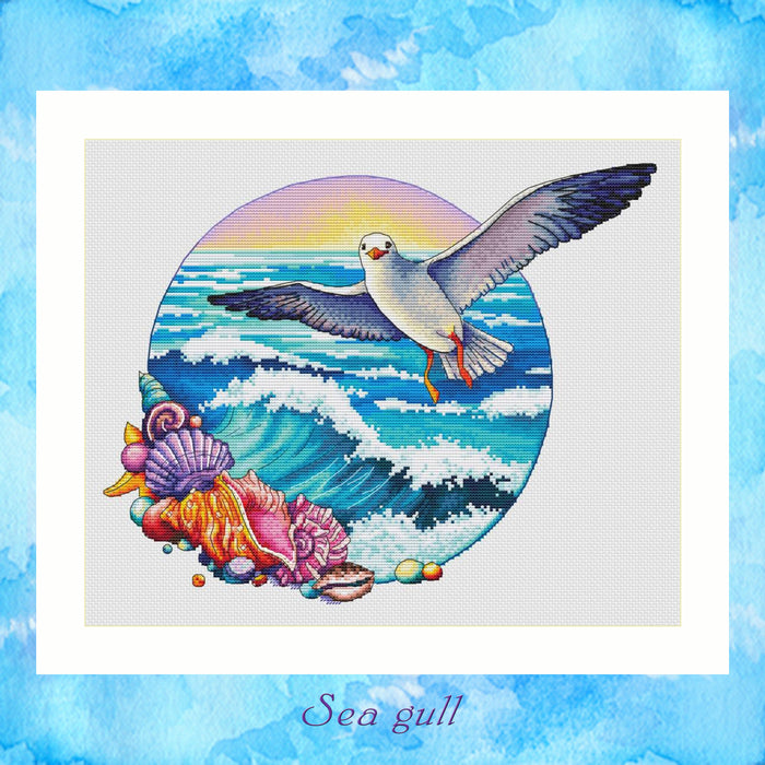 Sea Gull - PDF Cross Stitch Pattern