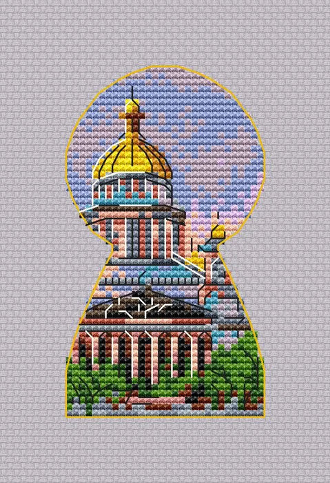 St. Isaac's Cathedral. Saint-Petersburg - PDF Cross Stitch Pattern