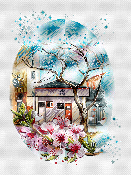 Sakura blossom - PDF Cross Stitch Pattern