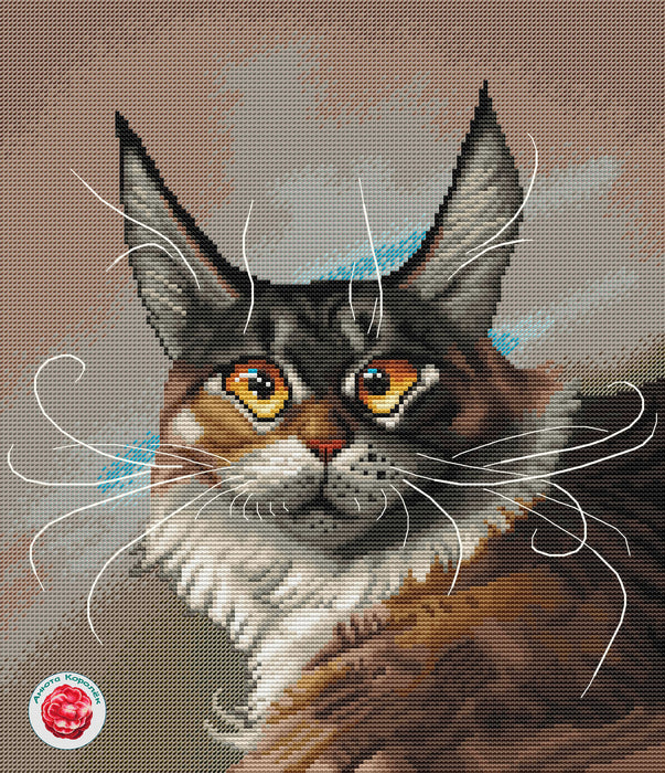 Maine Coon - PDF Cross Stitch Pattern