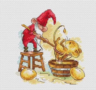 Easter gnome 2 - PDF Cross Stitch Pattern