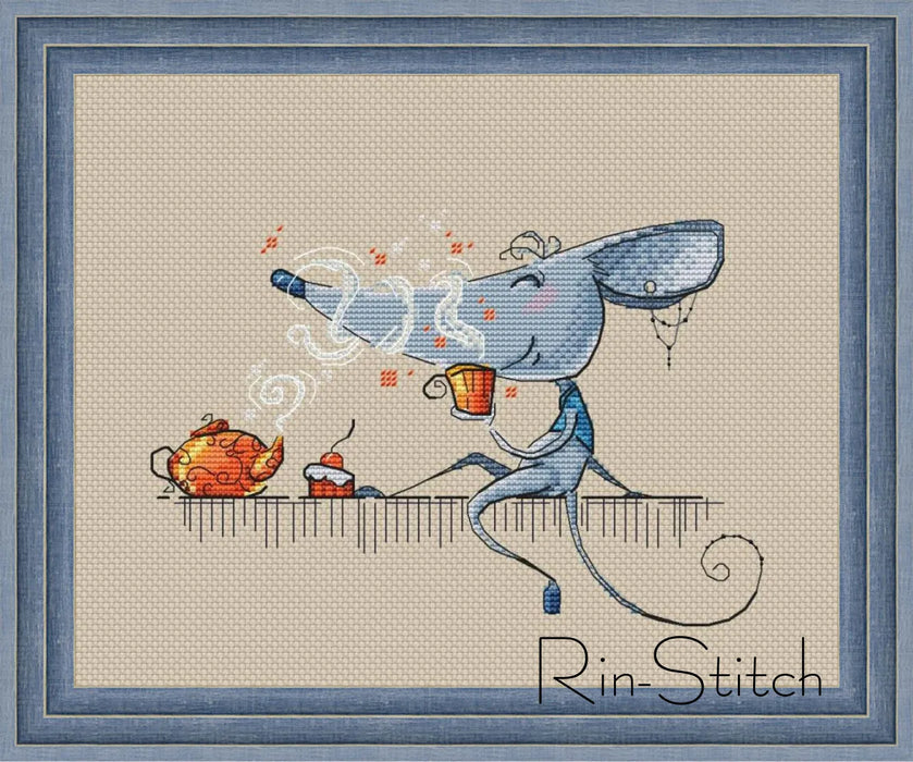 Autumn tea - PDF Cross Stitch Pattern