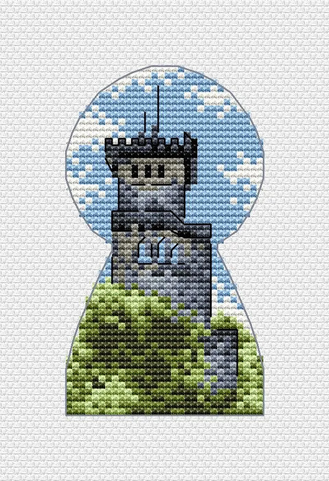 Set of three wells: Olympic Park, Seaport, Akhun Tower - PDF Cross Stitch Pattern