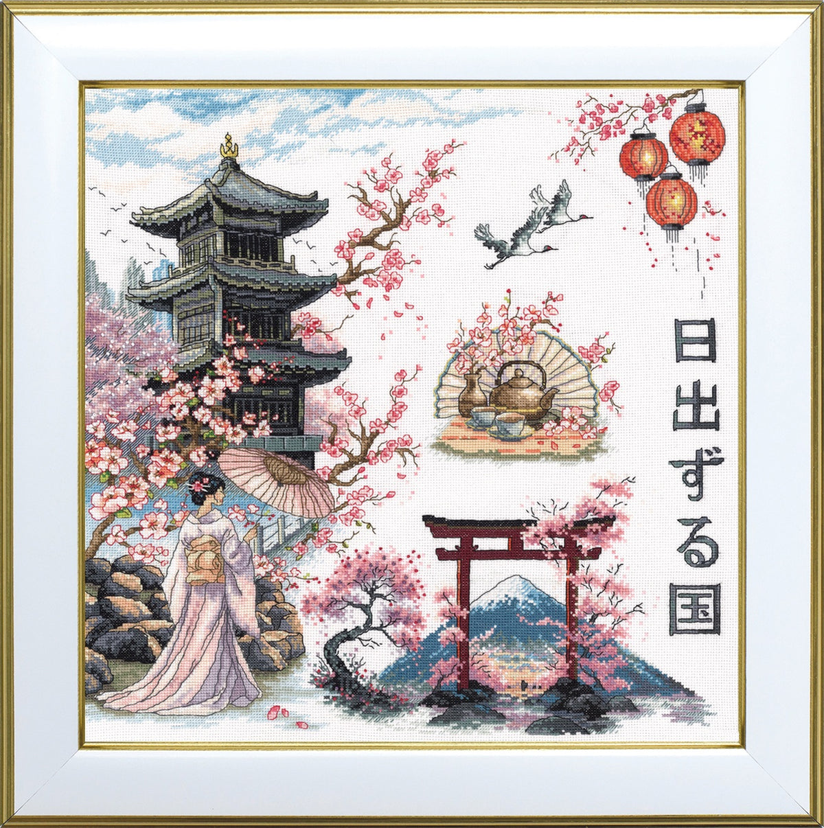 Sakura blossom M-0306 cross stitch kit
