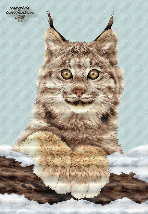 Lynx Cub - PDF Cross Stitch Pattern