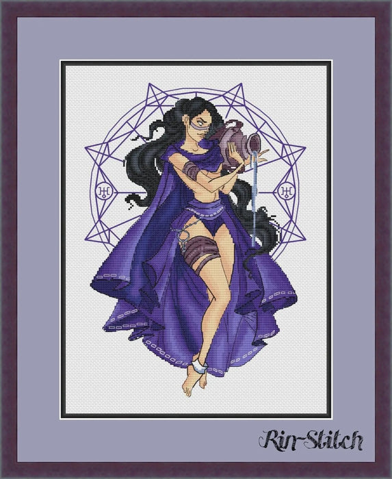 Zodiac Signs. Aquarius - PDF Cross Stitch Pattern