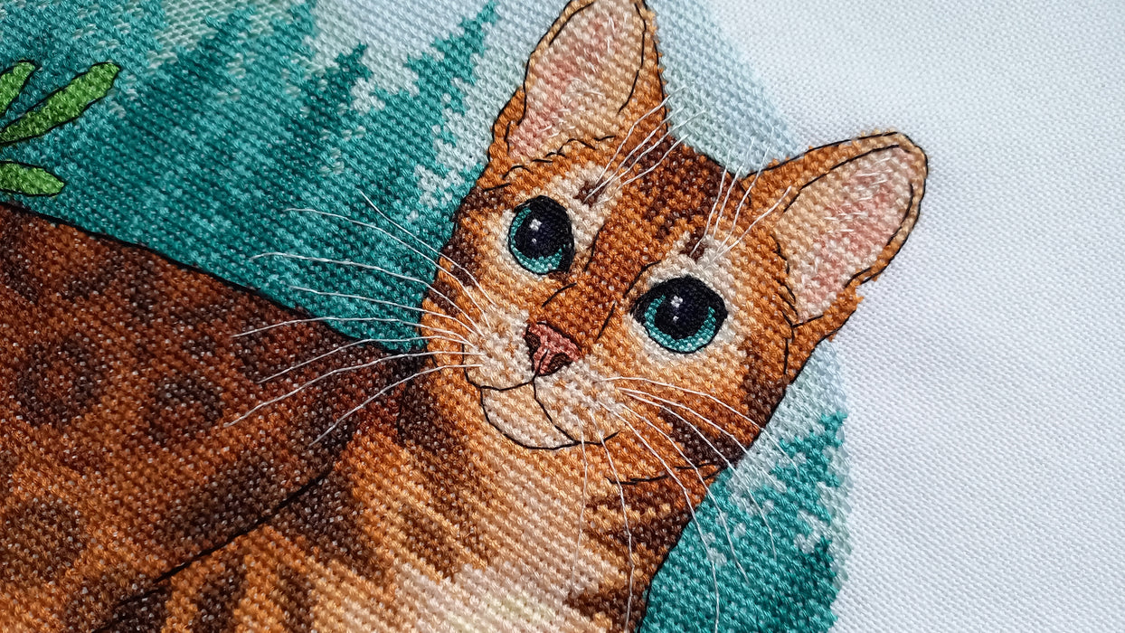 Bengal cat - PDF Cross Stitch Pattern