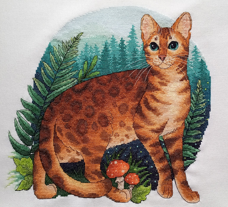 Bengal cat - PDF Cross Stitch Pattern