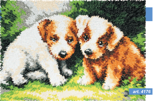 "Puppies" 4176 Counted Cross-Stitch Kit