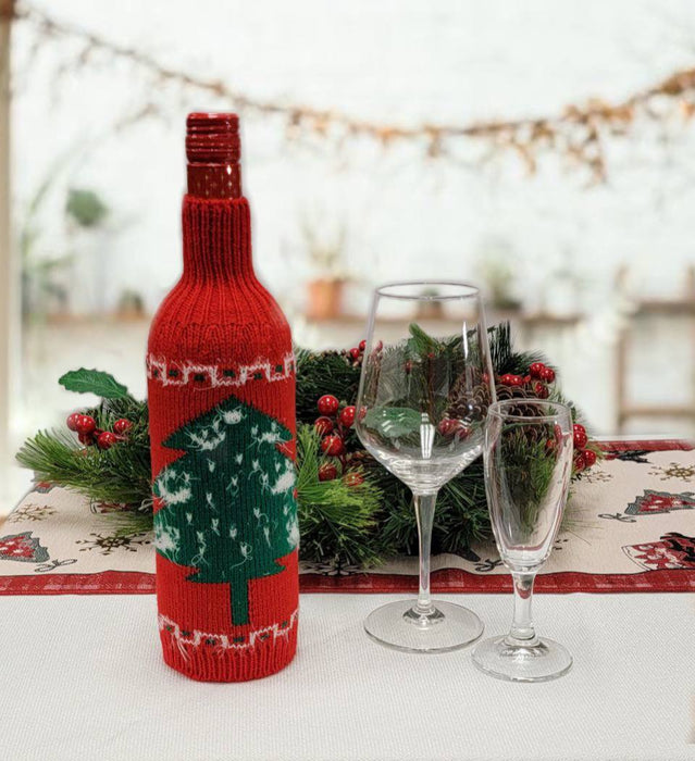 Christmas Tree Bottle Cover F07M5-7E