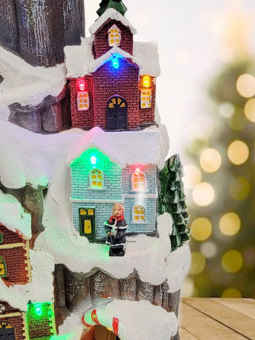 Christmas Village with Snowy Mountain Miniature F07M3-26