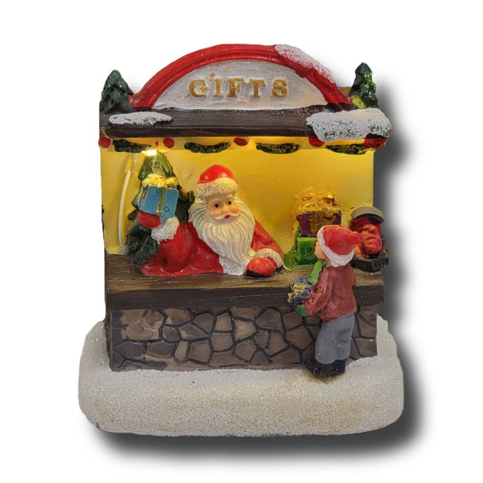 Santa's Gift Shop Christmas Miniature. Christmas Village F07M3-30A