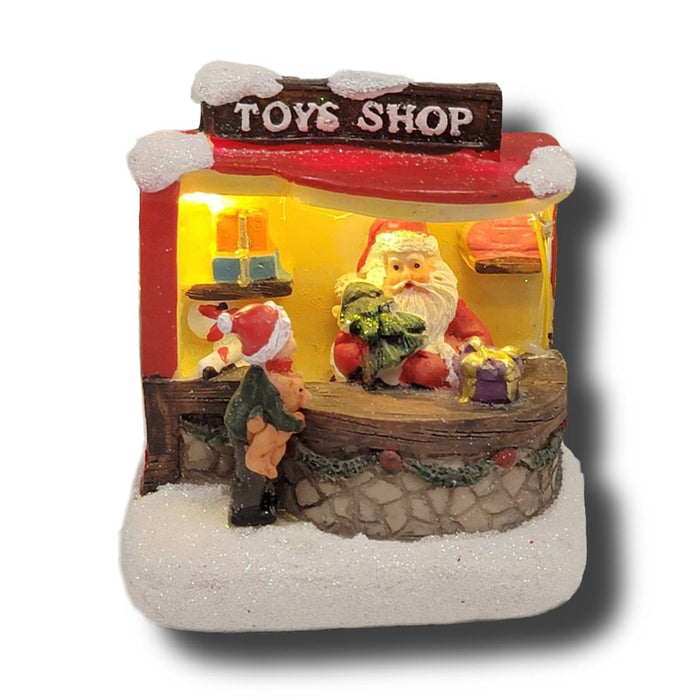 Santa's Toys Shop Christmas Decoration. Christmas Village F07M3-30C