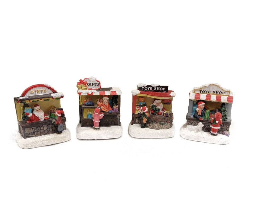 Santa's Gift Shop Christmas Miniature. Christmas Village F07M3-30A