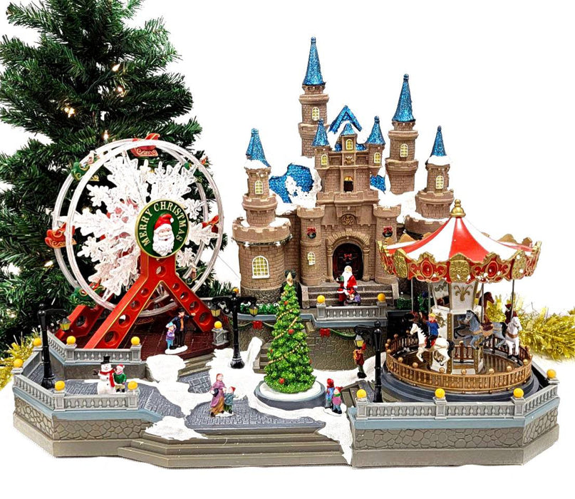 Amusement Park Christmas Miniature. Christmas Village F07M4-15