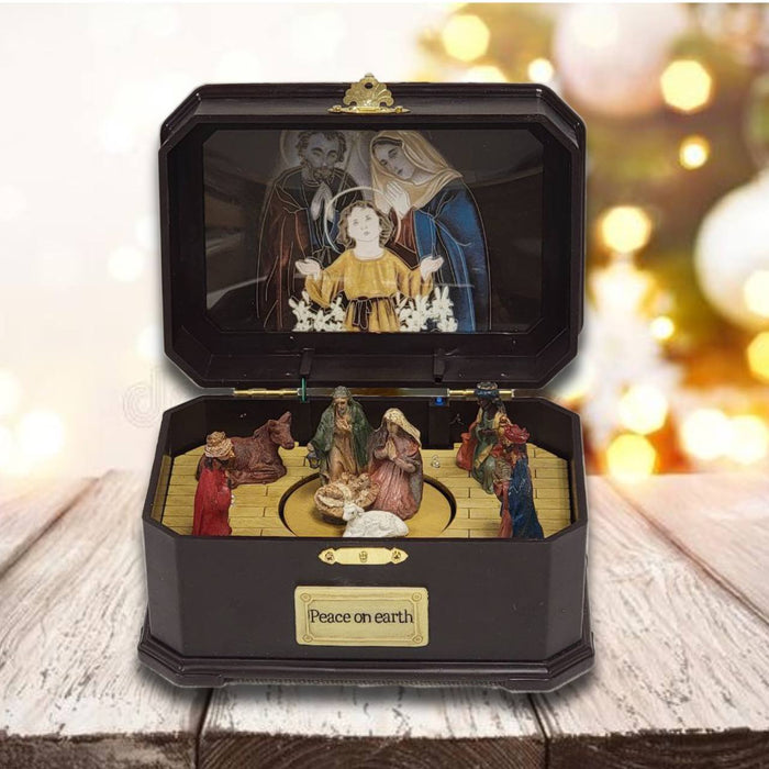 Traditional Nativity Scene Christmas Miniature. Christmas Village F07M4-4