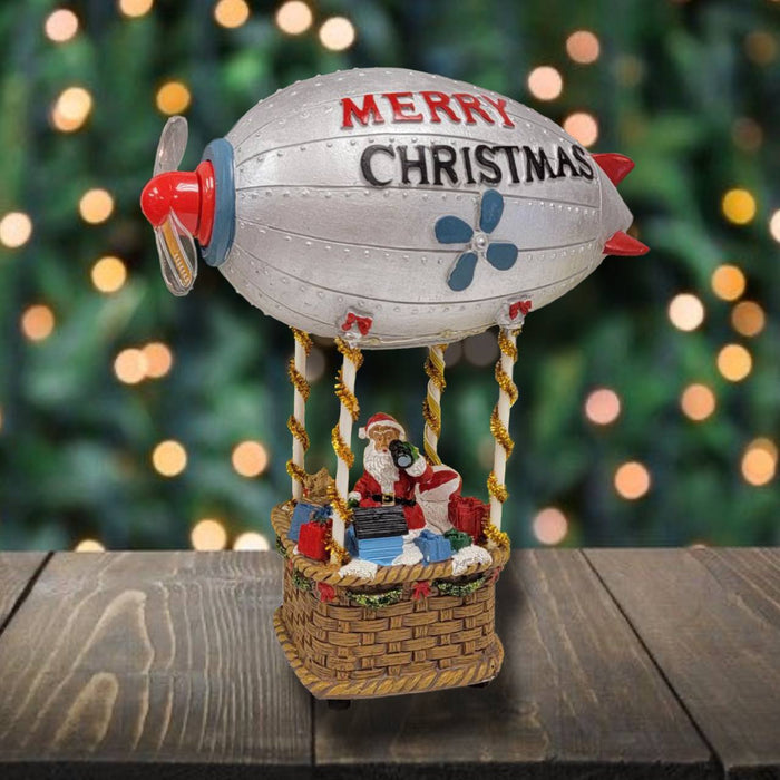 Hot Air Balloon Christmas Miniature. Christmas Village F07M3-25