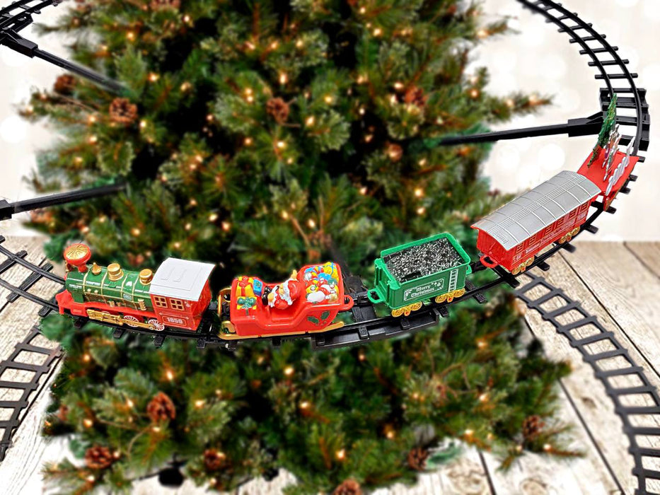 Christmas Train with Christmas Tree Stand F07M4-35-W268