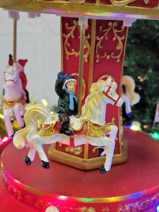 Christmas Carousel Decoration. Christmas Village F07M3-2-FQ22010