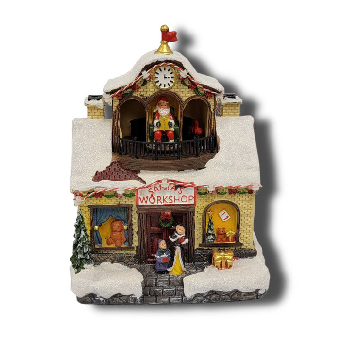 Santa's Workshop Christmas Miniature. Christmas Village F07M3-28B