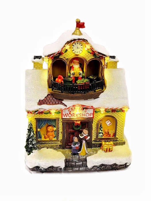 Santa's Workshop Christmas Miniature. Christmas Village F07M3-28B