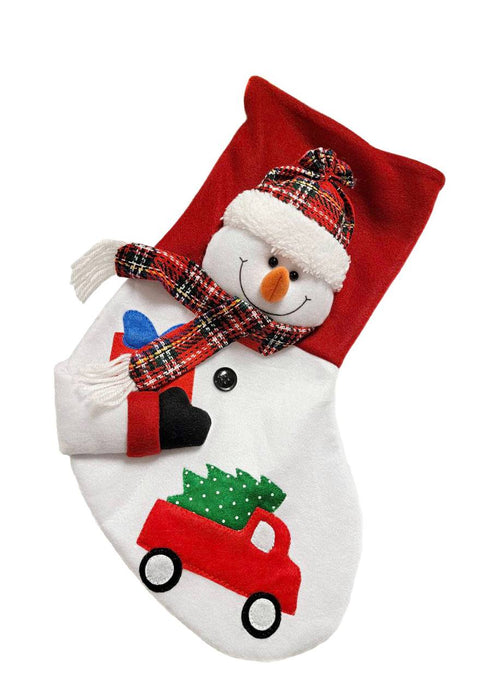 Snowman Christmas Sock F07M5-4 Snowman