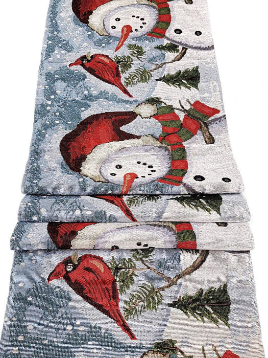 Joyful Snowmen Christmas Table Runner F07M5-8E