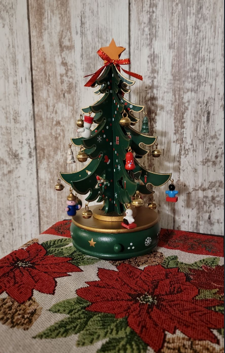 Wooden Christmas tree Wizardi F07M6-20 Green