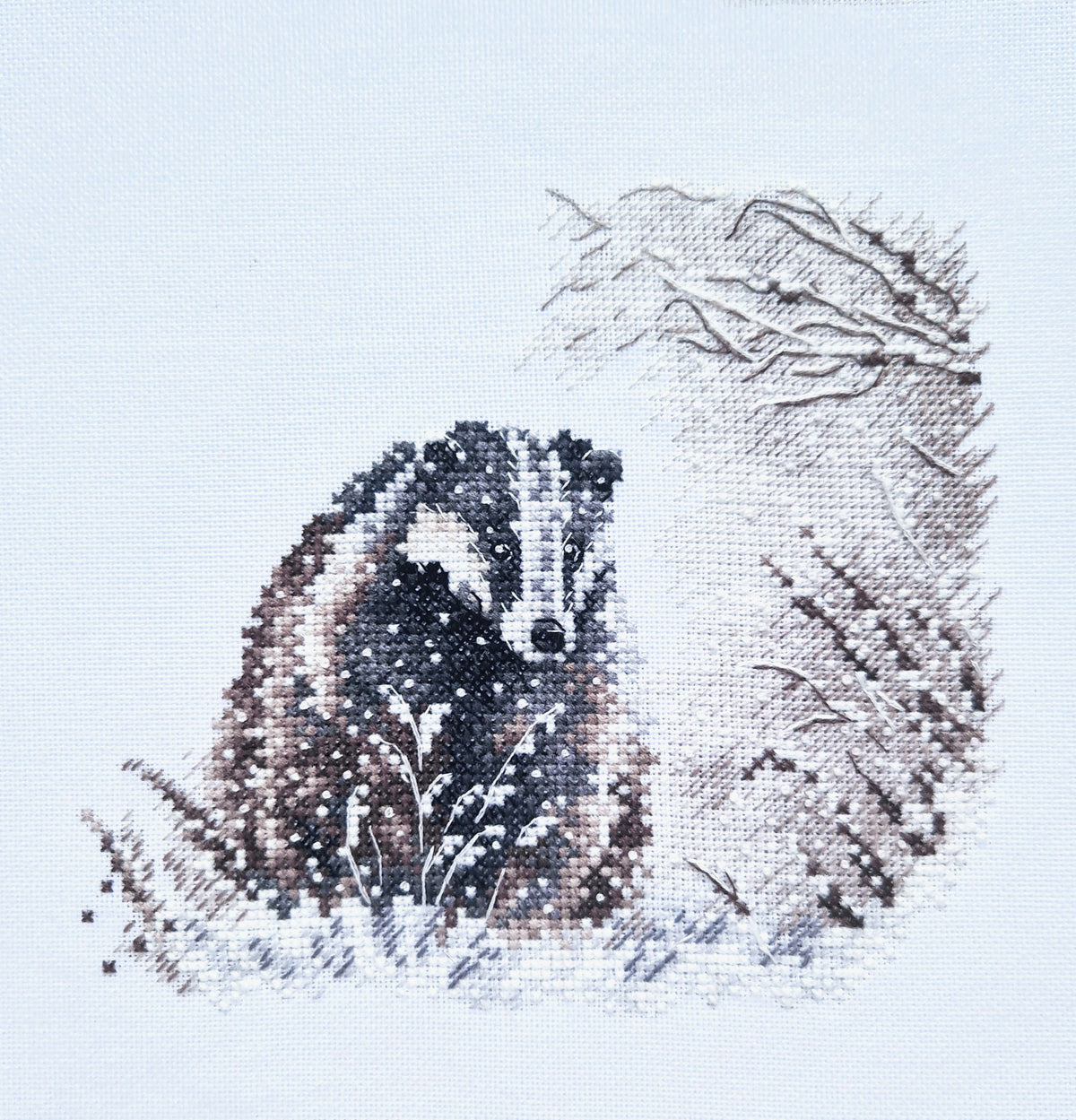Badger Pattern Refs Badger - PDF Cross Stitch Pattern – Wizardi