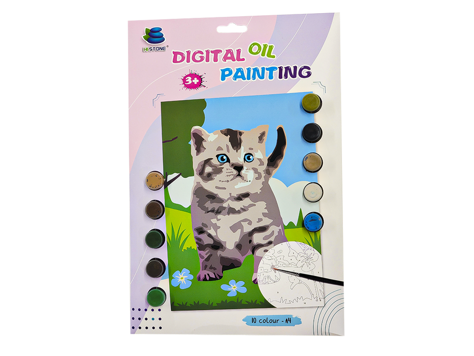 Cat Paint by Numbers Kit F07M1-6-Cat