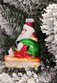 Christmas Glass Ornament - Santa Claus by Wizardi F07M3-3 HB-SY25294