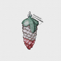 Christmas Tree Toy. Cone - PDF Cross Stitch Pattern