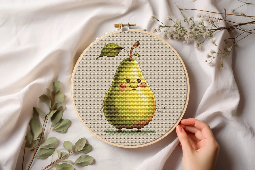 Funny Pear - PDF Cross Stitch Pattern