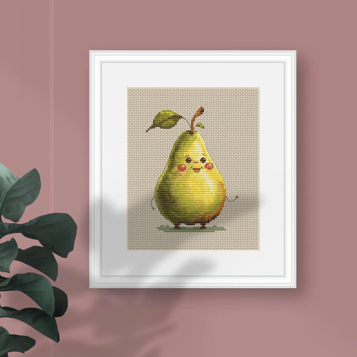 Funny Pear - PDF Cross Stitch Pattern