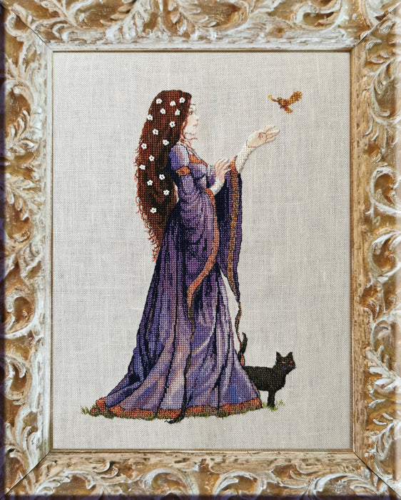 The Lady of the Cat 210-A057 K Counted Cross Stitch Kit