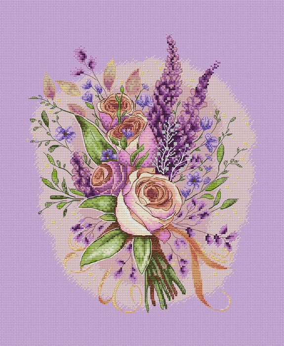 Bouquet of flowers - PDF Cross Stitch Pattern