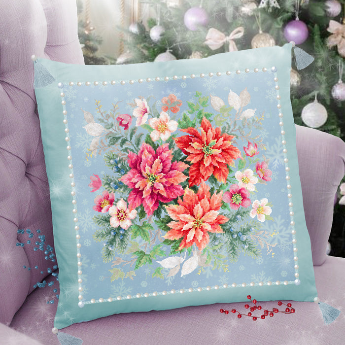 Flower Magic.Poinsettia 214-273 Counted Cross-Stitch Kit