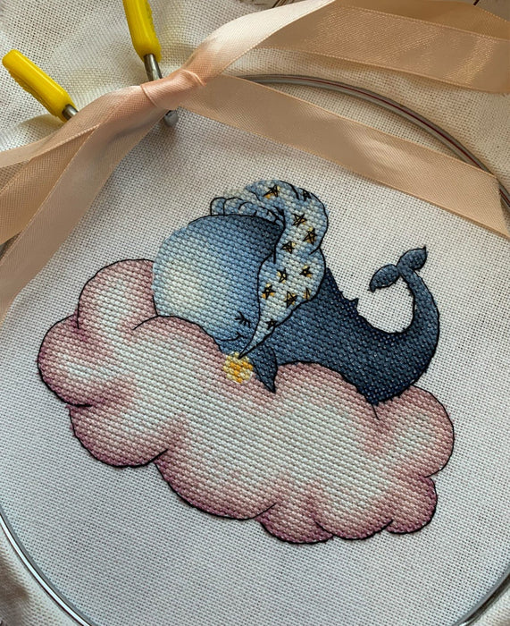 Cute whale - PDF Cross Stitch Pattern