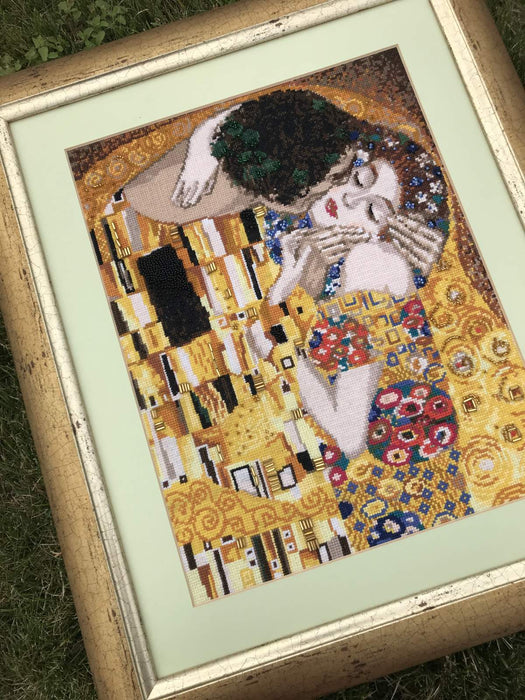 The Kiss after G. Klimt's Painting R1170 Counted Cross Stitch Kit