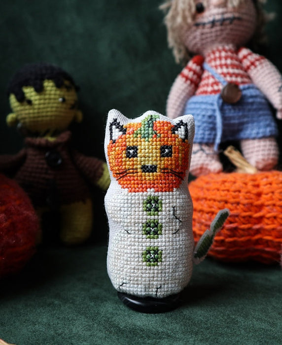 Pumpkincat - PDF Cross Stitch Pattern