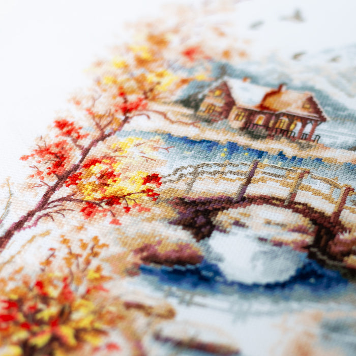 Autumn Watercolor 250-068 Counted Cross-Stitch Kit